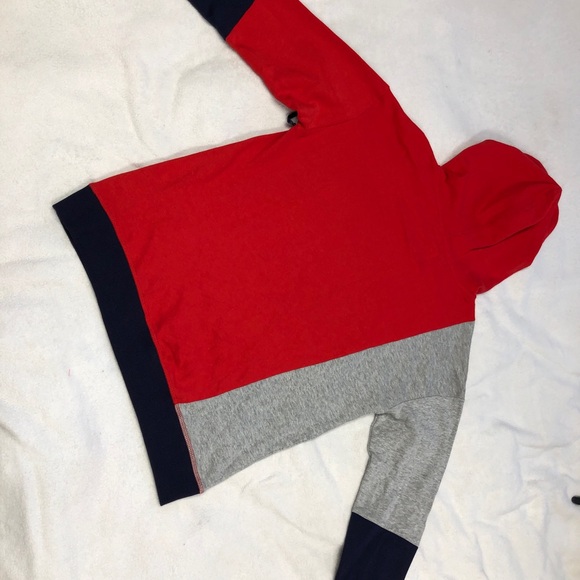 U.S. Polo Assn. NWT Red, Blue, & Gray Color Block Hoodie size M - Picture 8 of 10